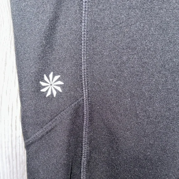 Athleta Black Cropped Leggings - Picture 2 of 6